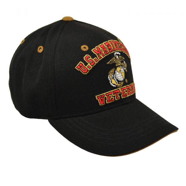"US Marine Corps Veteran" Baseball Cap - BLACK-149230