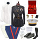 USMC Male 2nd Lt Blue Dress Uniform Package with Accessorie
