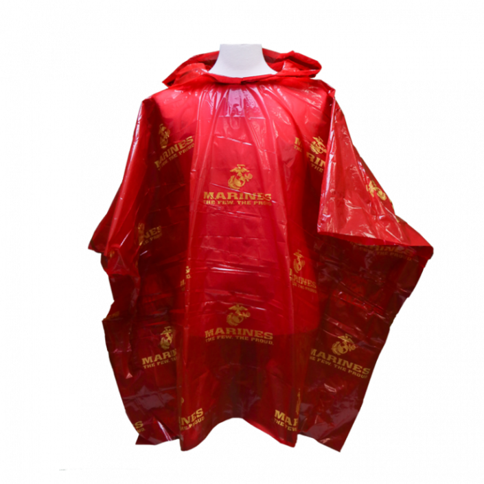 Lightweight Adult Rain Poncho The Marine Shop