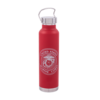 USMC Emblem Stainless Steel Water Bottle - RED-0