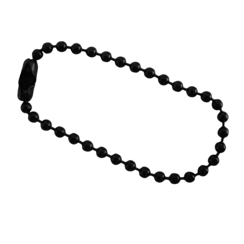 Short Black Oxide Ball Chain for Dog Tags - The Marine Shop