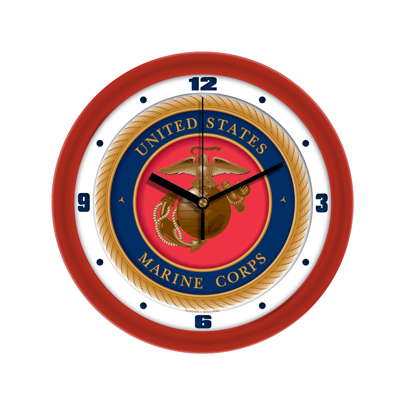USMC Emblem Wall Clock - The Marine Shop