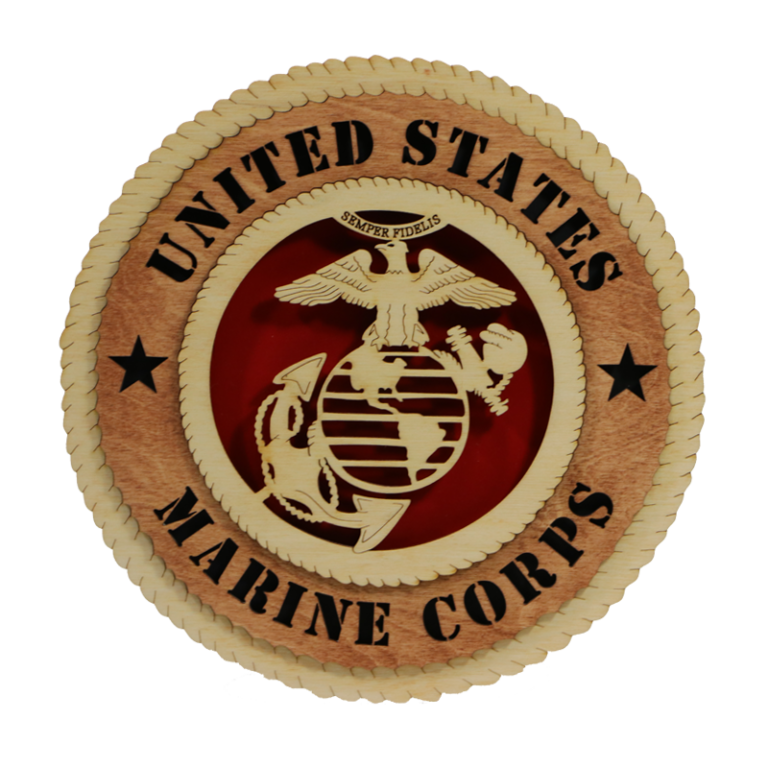 Military Medallion U S Marine Corps metal NEW wall or shadow box mount 