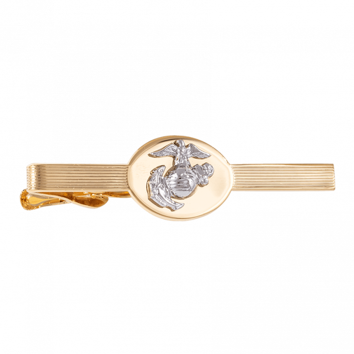 Anodized Wide Tie Clasp for Officers The Marine Shop