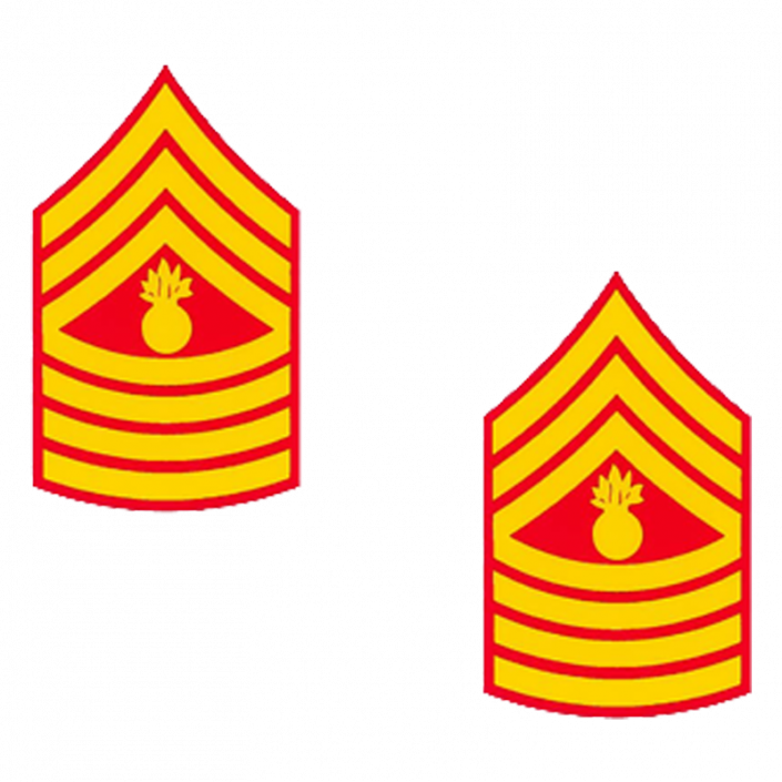 Master Gunnery Sergeant Rank Decal - The Marine Shop