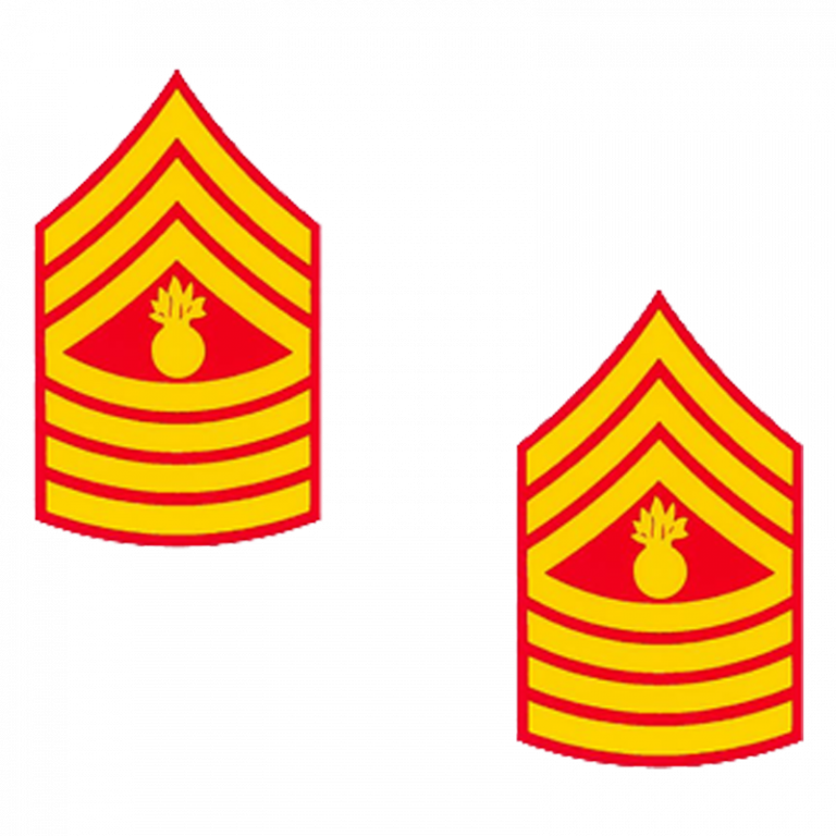 Master Gunnery Sergeant Rank Decal - The Marine Shop