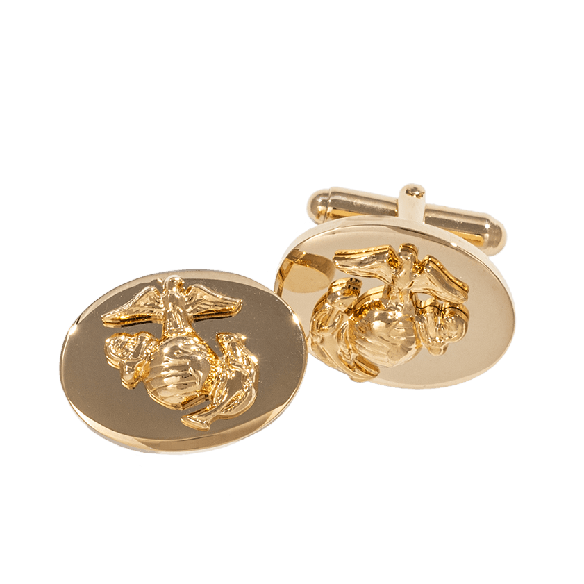 Gold & Silver EGA Cufflinks for Officer Dress - The Marine Shop