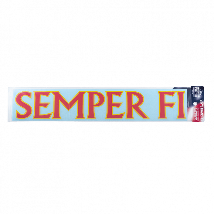 Semper Fi Vinyl Transfer Decal The Marine Shop