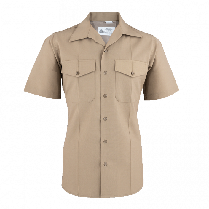 Short Sleeve Khaki Shirt (Male) - The Marine Shop