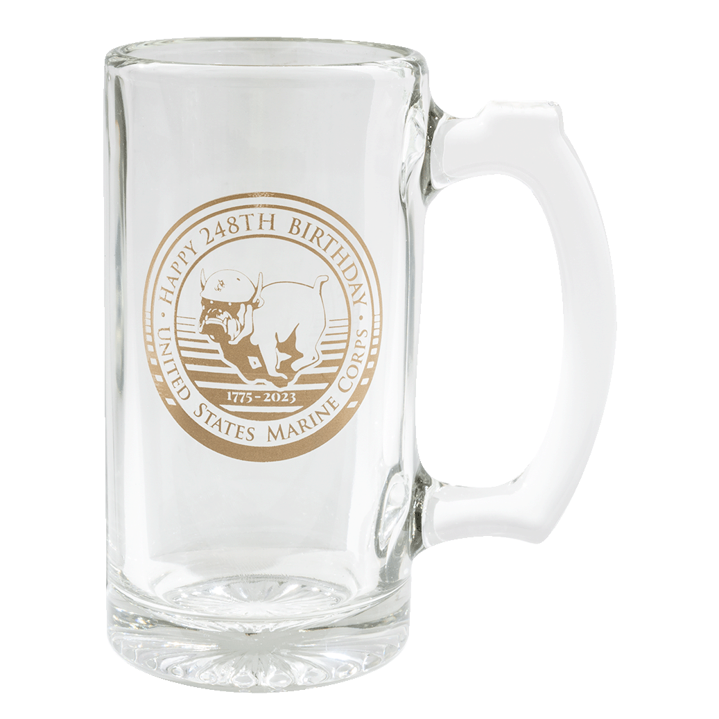 United States Marine Corps Glass Beer Mug