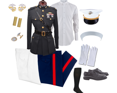 USMC male dress blue uniform package