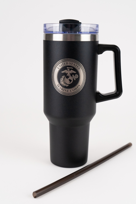 Emblem Travel Mug w/Straw 40oz