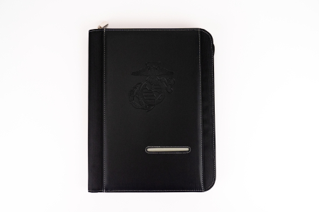 Zippered EGA Debossed Padfolio