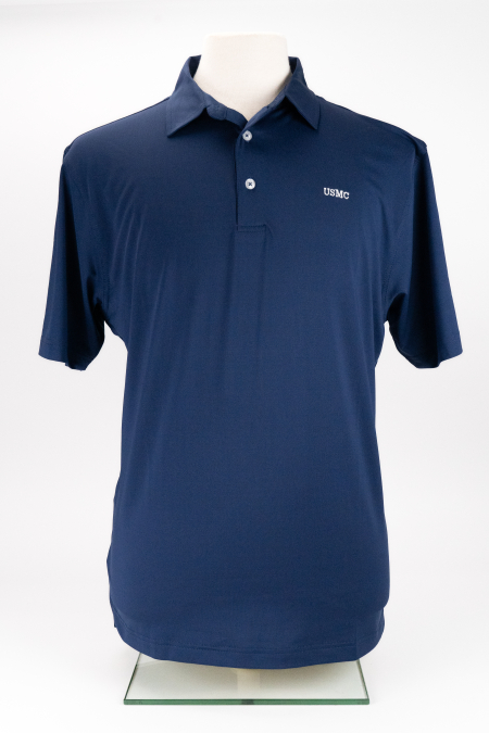 Jersey Fabric USMC Polo-Navy