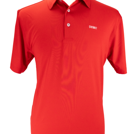 Jersey Fabric USMC Polo-Red