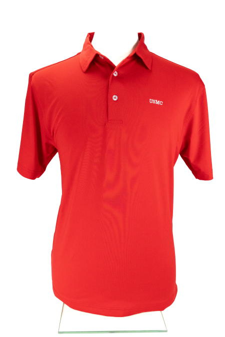 Jersey Fabric USMC Polo-Red